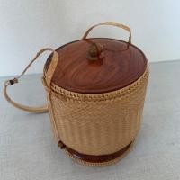 ราคา กระติบข้าวเหนียว กระติบข้าวสวยงาม กระติบข้าวทรงปิ่นโต ขนาดความสูง 5 นิ้ว กว้าง 3 5 นิ้ว (20888018033)