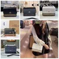 ราคา กระเป๋าสะพายผู้หญิงแฟชั่น Rivet Flap Organ Chain Messenger Bag Flap เปิดและปิด91019 (18516767207)