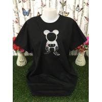 ราคา เสื้อยืด เสื้อผู้หญิง เสื้อยืด ผญสวยๆ เสื้อแฟชั่นผญ2023 เสื้อผ้าสาวอวบ เสื้อยืด oversize เสื้อแขนสั้น รุ่น9126 02 (20630885278)