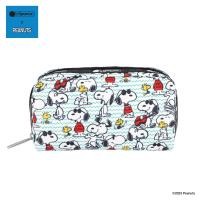 ราคา Lesportsac NEW สินค้าใหม่ Rectangular Cosmetic Bag กระเป๋าเครื่องสำอาง Style 6511 Lesportsac x Peanuts Collection (21228830921)