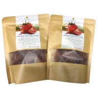 ราคา มะเขือเทศพริกเกลือทรงเครื่อง ตราดอยคำ ปริมาณ 180 กรัม มะเขืออบแห้ง มะเขือเทศดอยคำ Dehydrated Tomato Doi Kham Brabd มะเขือเทศโครงการหลวง คัดสรรมะเขือเทศสีแดงสด ผลิตผลของเกษตรกรไทย จากการส่งเสริมในพื้นท