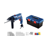 ราคา Global House BOSCH สว่านกระแทก 13มม 550W รุ่น GSB550 พร้อมอุปกรณ์ 90ชิ้น รับประกันของเเท้ (19407576512)