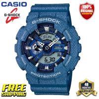 ราคา Original G Shock Men Sport Watch GA110 Japan Quartz 200M Water Resistant Shockproof Waterproof World Time LED Auto Light Man Women Girl Boy Sports Wrist Watches 4 Years Official Store Warranty GA 110D