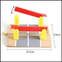 ราคา พร้อมส่งในไทย รางรถไฟไม้ ของเล่นไม้สำหรับเด็ก สะพานรถไฟ ประกอบเข้าได้กับรางรถไฟไม้ทั่วไป (18556720501)