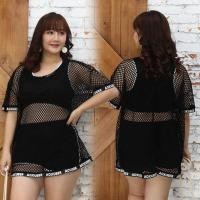 ราคา XL 3XL พร้อมส่งเซ็ท3ชิ้นชุดว่ายน้ำสาวอวบ ชุดว่ายน้ำคนอ้วน ชุดว่ายน้ำไซส์ใหญ่ YY 028 (5066020578)