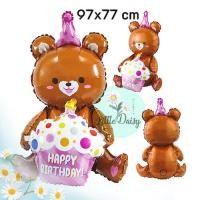ราคา ส่งไว ลูกโป่งเค้กและของขวัญ ลูกโป่งหมี ลูกโป่งกล่องของขวัญ ลูกโป่งคัพเค้ก ฟอยล์เค้ก (18684155004)