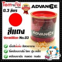 ราคา สีน้ำมัน ทาเหล็ก ทาไม้ สีแดง no 03 Advance รั้วเหล็ก ไม้ ประตูวงกบ (19494042100)