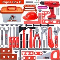 ราคา ชุดเครื่องมือซ่อมแซมจําลอง Kids Toolbox Engineer ชุดเครื่องมือช่าง ของเล่นสว่านไขควงไฟฟ้าเครื่องมือ MY408 (20728407167)