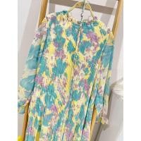 ราคา Fashion pleat dress แฟชั่นชุดเดรสผ้าชีฟองอัดพลีทพิมพ์ลายดอกไม้ ชุดเดรสยาวลายดอกไม้ แฟชั่นสาวอวบ ชุดคลุมท้องแฟชั่นคนท้องใส่ได้ (20365927650)