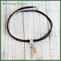 ราคา Blowing สร้อยคอจี้ขนนกสไตล์โบฮีเมียนแฟชั่นสร้อยคอโชคเกอร์เครื่องประดับแนวโบฮีเมียน (20213338546)