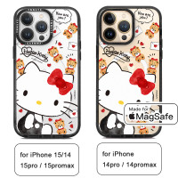 ราคา เคส Sanrio Hello Kitty ของแท้100 สำหรับ IPhone15 Cinnamoroll 15เคส MagSafe 14Promax 14pro 14 Kuromi Little Twin Stars ป้องกันการสึกหรอเคส iPhone Hangyodon MYP20 (20834178507)