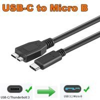 ราคา USB C To Micro B สาย3 0 5Gbps Type C สายฮาร์ดไดรฟ์เสริมิสก์สำหรับ Seagate WD Samsung ไดรฟ์ฮาร์ดดิสก์แบบพกพา (19794526913)