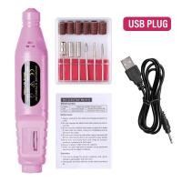 ราคา เครื่องกัดที่กรอเล็บไฟฟ้าสำหรับทำเล็บชุดตัดกัดตะไบเล็บเครื่องมือเจาะ penghapus kuteks GEL แบบพกพา (21170489517)