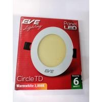 ราคา โคมดาวน์ไลท์หน้ากลม 4 นิ้ว LED 6 วัตต์ Daylight EVE LIGHTING รุ่น TD Panel Light 6W DL สีขาว หรือสีส้ม (13774636284)