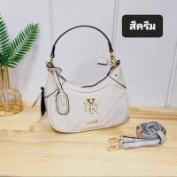 ราคา กระเป๋าลิน Lyn ทรงพอช งานแท้Outlet สะพายข้างได้ คล้องไหล่ได้ ได้สายสะพาย 2 เส้น ขนาด 9 มีฟ้า ม่วง ดำ เขียว ครีม ขาว อุปกรณ์ ถุงผ้า ป้ายแบรน (21083118080)