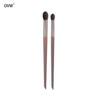 ราคา OVW 2 ชิ้นแปรงแต่งหน้าขนแพะธรรมชาติรายละเอียดแปรงไฮไลท์แปรงบาน (14588878017)