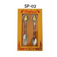 ราคา ช้อนเงิน ช้อนส้อมชุบเงิน Thai souvenir ของที่ระลึก ของไทย (19507107532)