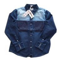 ราคา เสื้อเชิ้ตยีนส์ผู้หญิง Wrangler รุ่น WR W062R204 ทรง REGULAR สไตล์ตัดต่อ กระดุมมุม สวยงม (17353831153)
