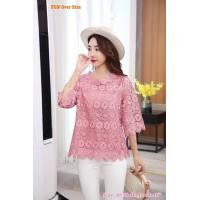 ราคา FON เสื้อลูกไม้มาใหม่ เกรดพรีเมียมคอกลม แขนตรงสามส่วน มี6สี มีไซร้อก38นิ้ว 46นิ้ว สินค้าพร้อมส่งค่ะ 99 W009 (13673908203)