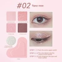 ราคา ชมพูส้มอายแชโดว์แวววาว6สีพาเลทเลิฟอายแชโดว์เกาหลีเครื่องสำอางคงทนพาเลทสำหรับแต่งหน้าตาแบบเกาหลี (21013346444)