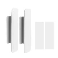 ราคา 2ชิ้นที่จับประตูลิ้นชักเสริมแบบมีกาวในตัวตู้ทรงสี่เหลี่ยมลูกบิดลิ้นชักที่จับประตูมือจับประตูเลื่อนหน้าต่างกระจก (19192492132)