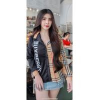 ราคา เสื้อเชิ้ตแขนยาว สกรีน BB ทูโทน อก 40 ยาว 26 นิ้ว ผ้าไหมอิตาลี (20900087424)