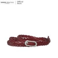 ราคา Louis Montini Braided Belt เข็มขัดสายเปีย เข็มขัดผู้หญิง ถักเปีย หนังแท้ Free Size MTG09 (7463490913)