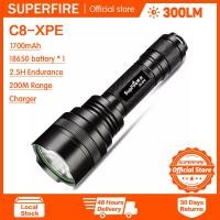 ราคา SUPERFIRE ไฟฉาย C8ไฟฉายLEDกันน้ำระยะไกลShotไฟฉายกลางแจ้ง (5438836219)