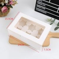 ราคา พร้อมส่ง แพค 10 20 50 ใบ กล่องคัพเค้ก กล่องขนมเบรก snack box 1 2 4 6 ชิ้น แบบไม่มีหูหิว แถมฟรีถาดหลุมใส่คัพเค้กภายในกล่อง เฉพาะ รุ่น 2 4 6 ช่อง (20053008437)