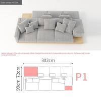 ราคา Bunise โซฟา Fabric Sofa ห้องนั่งเล่น วาบิ ซาบิ โซฟารูปตัวยู โซฟาขนาดใหญ่ 414 x 150 x 60 ซม BU06 (16274962823)