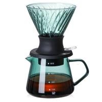 ราคา 600ML Immersion Dripper Switch Glass V60 Pour over Coffee Maker V Shape Drip Coffee Dripper and Filters (16308541574)
