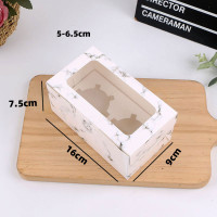 ราคา พร้อมส่ง แพค 10 20 50 ใบ กล่องคัพเค้ก กล่องขนมเบรก snack box 1 2 4 6 ชิ้น แบบไม่มีหูหิว แถมฟรีถาดหลุมใส่คัพเค้กภายในกล่อง เฉพาะ รุ่น 2 4 6 ช่อง (20053008447)