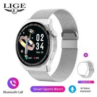 ราคา LIGE 2023นาฬิกาหรูสำหรับผู้ชายนาฬิกาเรียกสมาร์ทวอตช์บลูทูธแบบหน้าจอสัมผัส IP67กันน้ำนาฬิกานักธุรกิจ (18539295188)