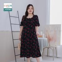ราคา LX0065 ชุดเดรส สาวอวบ เดรสพิมพ์ลายเชอรี่แดง คอเหลี่ยมผูกโบว์ด้านหน้า มีซิปด้านข้าง มีซับด้านในทั้งตัว เสื้อผ้าพลัสไซส์ เสื้อผ้าสาวอวบ คุณภาพพรีเมี่ยม ชุด เดรส สาว อวบ ชุด เดรส คน อ้วน (18965072997)