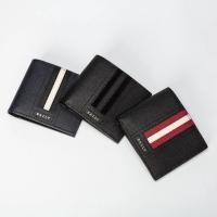 ราคา oudukai Bally BALY กระเป๋าสตางค์ หนังวัวแท้ ใบสั้น ลายทาง สําหรับผู้ชาย (20579900042)