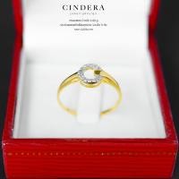 ราคา แหวนเพชร ทอคำแท้ 9K ITALY 375 (11875482898)