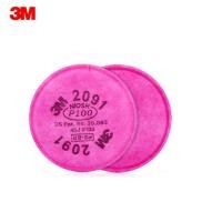 ราคา 3M 2091 P100 2ชิ้น แผ่นกรองฝุ่น Filter 2091 P100 ใช้งานกับ รุ่น 6100 6300 7501 7503 6201 6203 (1716268636)
