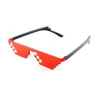 ราคา แว่นตาหญิงชายแว่นตาชีวิตอันธพาล8 Bit MLG แว่นกันแดดพิกเซลเลทสำหรับผู้เล่น Minecraft (16164640632)