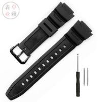 ราคา สายนาฬิกาคาสิโอ Casio ทำจากเรซิน18มม AE 1000 AE 1100W ae1200 ae1300 (19882817022)