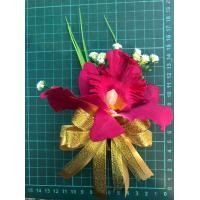 ราคา ดอกไม้ติดหน้าอก เข็มกลัด VIP สำหรับญาติผู้ใหญ่ ประธานงานต่างๆโบว์คละสี (17226535190)