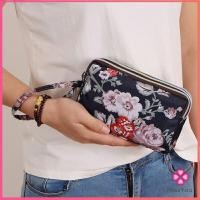 ราคา Missyou กระเป๋าสตางค์ 3 ช่อง กระเป๋าใส่มือถือ กระเป๋าผ้า คล้องมือ ladies bag (18612822777)