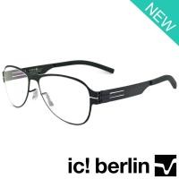 ราคา Ic Berlin แว่นตารุ่น 016 C 1 สีดำ กรอบเต็ม Pilot ทรงนักบิน ขาข้อต่อ ไม่ใช้น็อต วัสดุ สแตนเลส สตีล สำหรับตัดเลนส์ Full frame Eyeglass leg joints Stainless Steel material Eyewear Top Glasses ทางร้านเราม