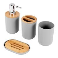 ราคา Bathroom Accessories Set Soap Dispenser Bottle Dish Washroom Toothbrush Holder Cup Suit (17390572737)