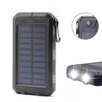 ราคา solar light พาวเวอร์แบงค์ 20000เเบตสำรองของแท้ for camping เดินป่า เพาเวอร์แบงค์ กันน้ำ มีไฟฉายและเข็มทิศในตัว ของแท้ (10210957902)