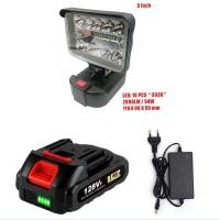 ราคา จัดส่งจากกรุงเทพฯ 20000MAh แบตเตอรี่18V Makita Light 7นิ้ว59LEDs ไฟฉายไฟทำงาน5500 6000K โคมไฟแคมป์ปิ้งฉุกเฉินกลางแจ้งแบบพกพาสำหรับแบตเตอรี่ Makita 18V (20421741654)