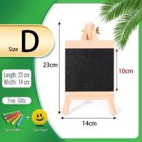 ราคา 5รูปแบบ Mini Chalkboard เดสก์ท็อปกระดานดำไม้สนกรอบตาราง Black พร้อมขาตั้งสำหรับ Memu วาด Bulletin บอร์ด (21170399917)