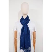 ราคา ผ้าพันคอย้อมคราม ทอมือ 4 ตะกอ (21185199830)