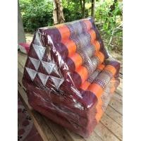 ราคา Three Fold Thai Cushion 50x167x26 cm LxWxH 100 Natural Kapok Filling Foldable Thai Mat with Triangle Cushion Headrest Thai Pillow หมอนขิด หมอนสามเหลี่ยม สิบช่องสามพับ ลายขิดผ้าไทย (20950370764)