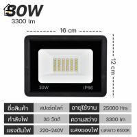 ราคา สปอตไลท์ IP66 30w 50w 150w 200w 300wไฟ LED220v โคมไฟฟลัดไลท์ กันน้ำได้ Spotlight แสงขาว สปอร์ตไลท์ (21198038644)