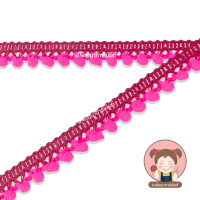 ราคา ลูกไม้ปอมปอม ริบบิ้นปอมปอม กว้าง 1 cm ขนาดลูกปอม 3 มิล (20576378636)
